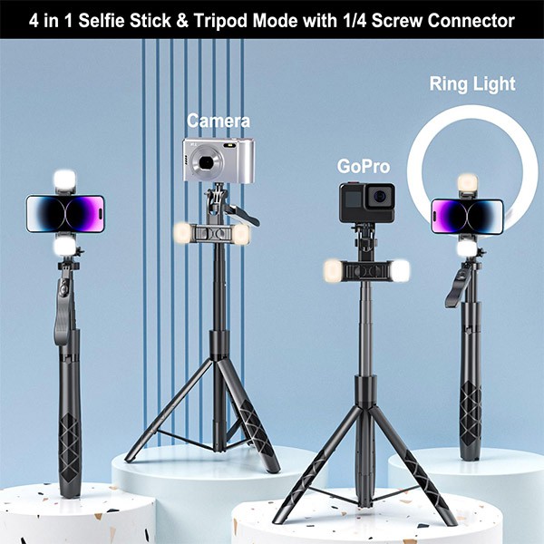 Long Selfie Stick For Action Camera